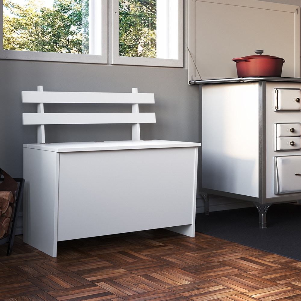 Caixa de Lenha Ref. CL 001 Branco